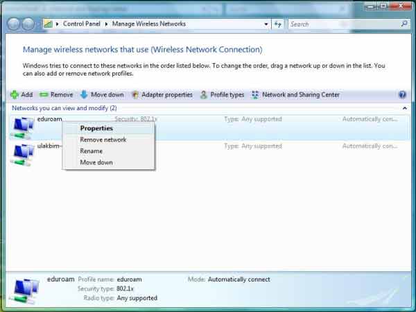Microsoft Vista Ayarlari