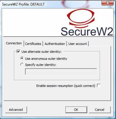 SecureW2 Ayarlari