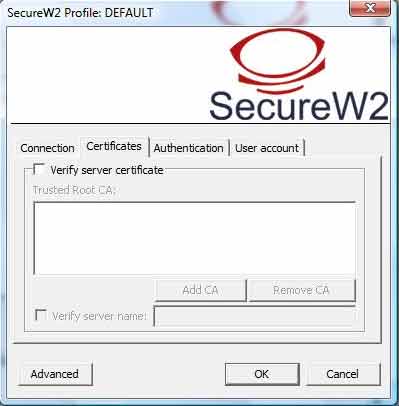 SecureW2 Ayarlari